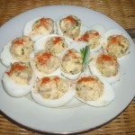 Приготвяне на яйца пълнени с мариновани гъби