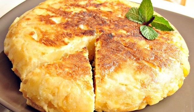 Тортиля от яйца и картофи